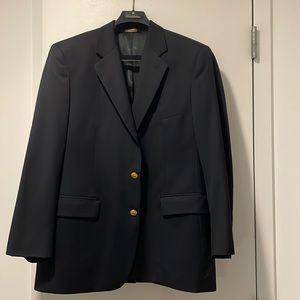 Brooks Brothers Navy Single Breasted Suit Blazer